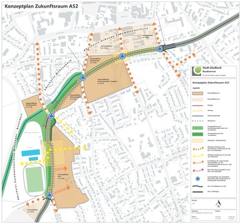 Konzeptplan Zukunftsraum A52