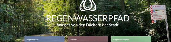 Startseite Informationsseite Regenwasserpfad