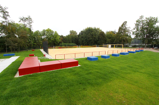 Das Bild zeigt die Beachanlage