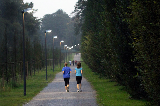 Das Bild zeigt die Marathonbahn im Wittringer Wald
